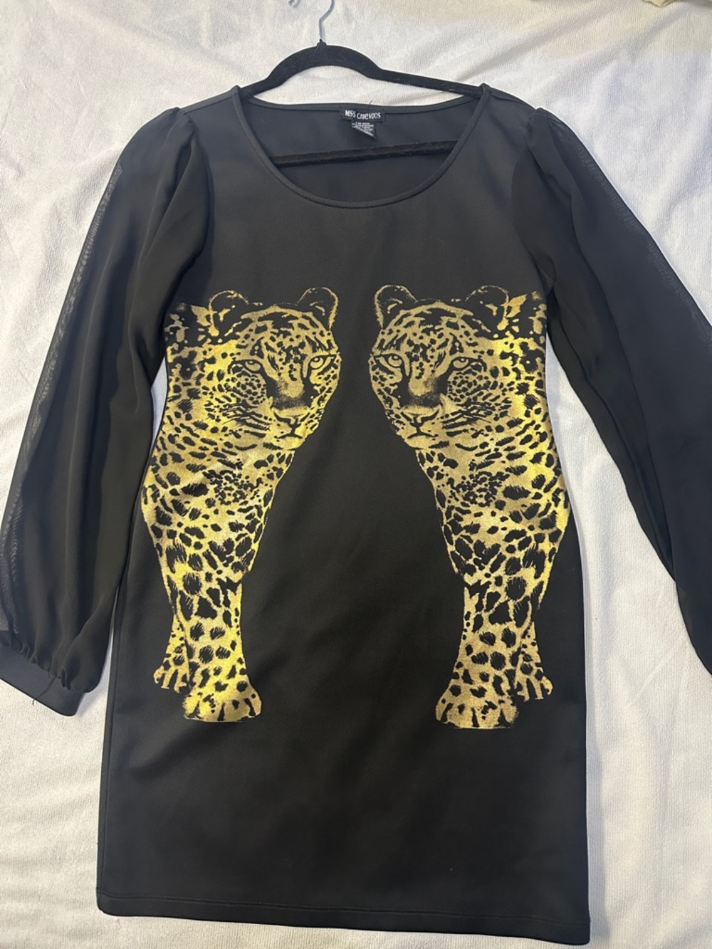 Miss Chievous Black Garment with Velvet Trim